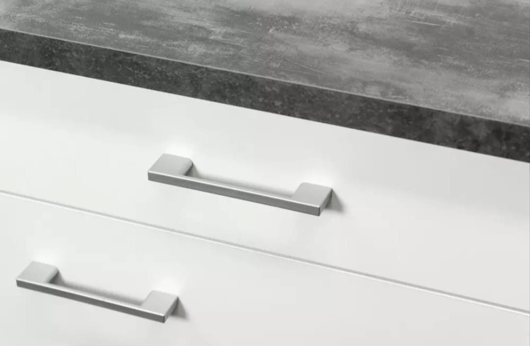 🏡 Eckküchenzeile im modernen Design – 280 x 170 cm (Weiß/Grau)