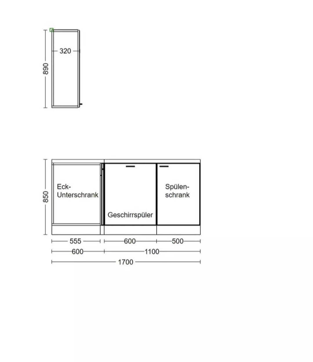 🏡 Moderne L-Küchenzeile 280 x 170 cm – Weiß & Grau im Hochglanz-Look
