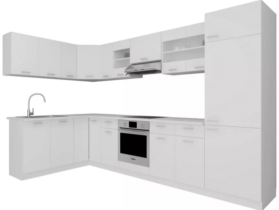 🏡 Großzügige Eckküche 178 x 328 cm – Anthrazit matt im modernen Design