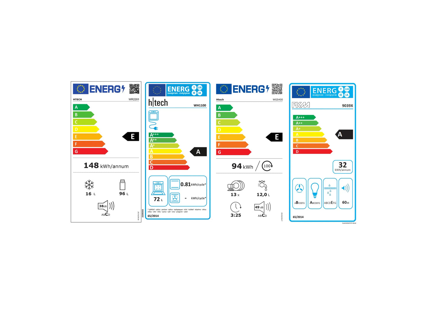 Küchengeräte-Set „Kompakt 5“ – Einbauherd, Glaskeramikkochfeld, Kühlschrank, Geschirrspüler & Dunstabzugshaube