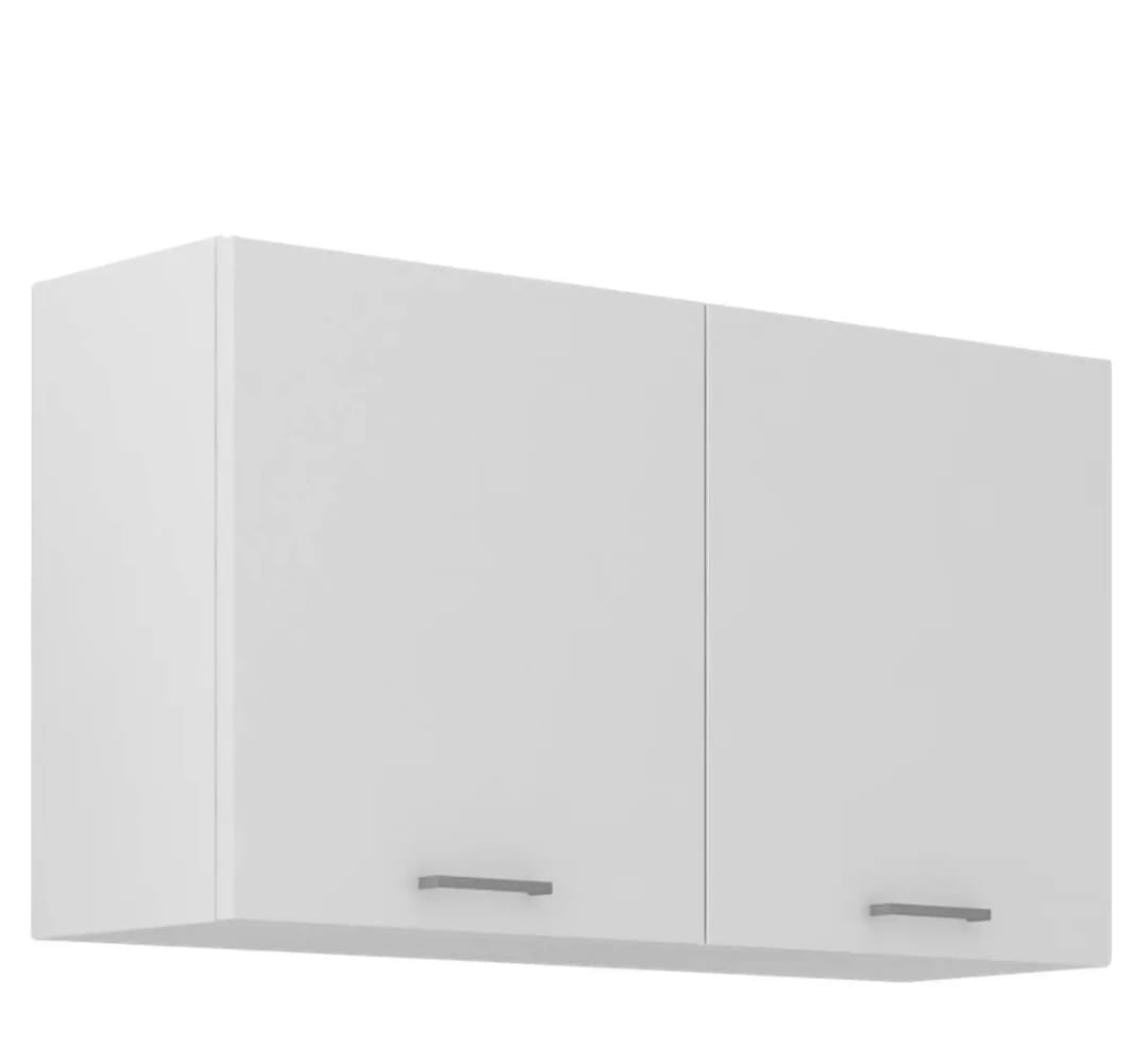 Moderne Küchenzeile „Luna“ ohne Elektrogeräte – Grau/Weiß